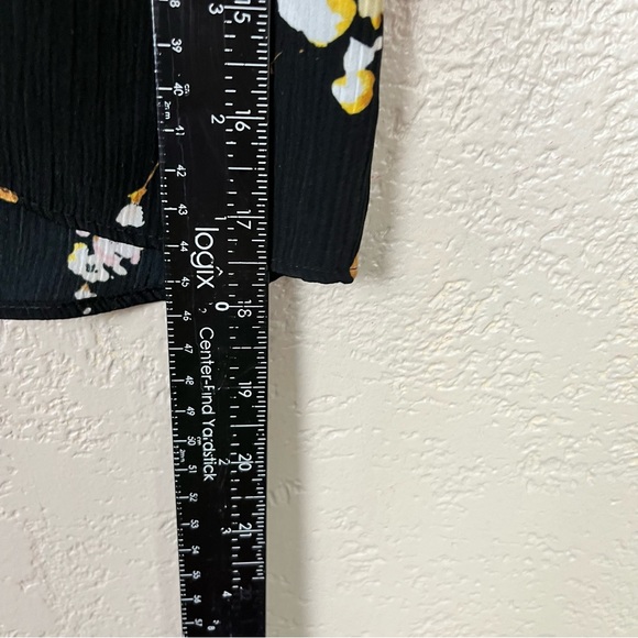 5 for $30 Lauren Conrad Floral Top Blouse Bell Sleeves Boho Hilow Hem Diez XL - Picture 8 of 16